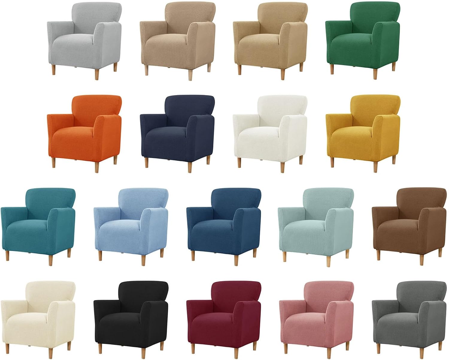 Stretch Chair Sleeve Polyester Armchair Slipcover for Living Room or Bedroom Small Space Decoration Soft and Comfortable Sofa Cover