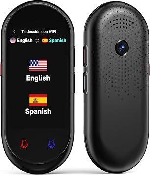 Language Translator Device No WI-FI, Artificial Intelligence Voice Instant Two-Way Language Translation Support Offline, Recording and Photograph