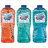 Assorted Colorful Super Duper Bubbles - 80 oz. (Pack of 1)- Ultimate Bubble Solution - Perfect for Outdoor Fun, Parties & Events