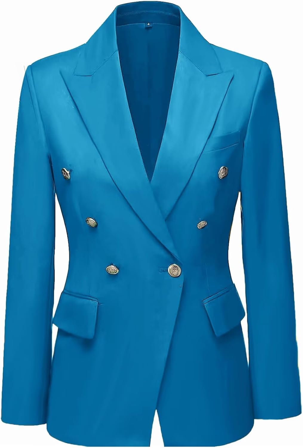 Women's 2 Piece Business Suit Pant Set Slim Fit Double Breasted Blazer Jacket Lady Work Suit for Office