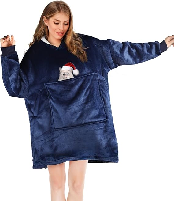 Lalago Sweat à Capuche Femme,Couverture Hoodie Pullover, Oversize