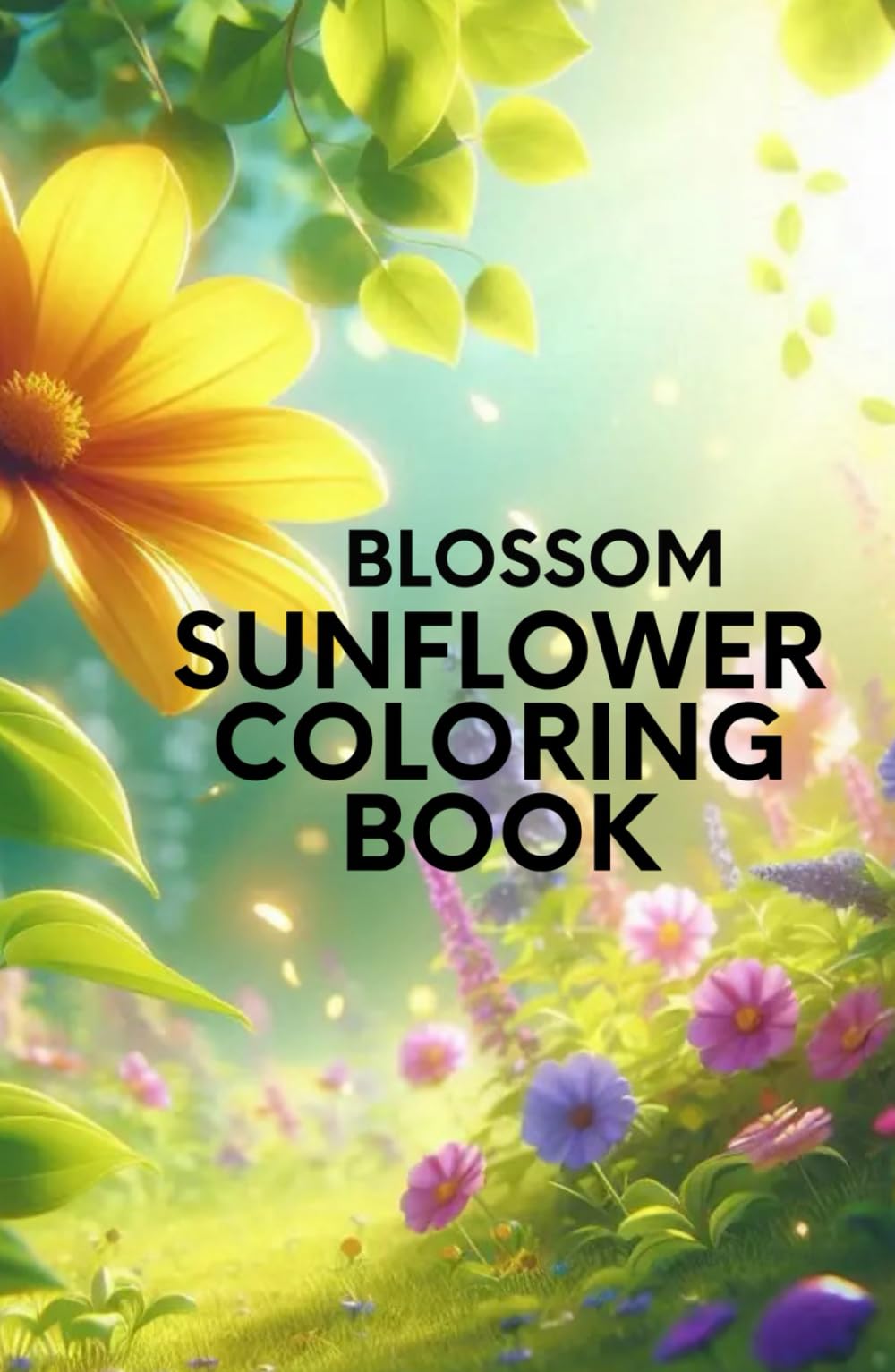 Sunflower Blossom Coloring Book: For Kids And Teens