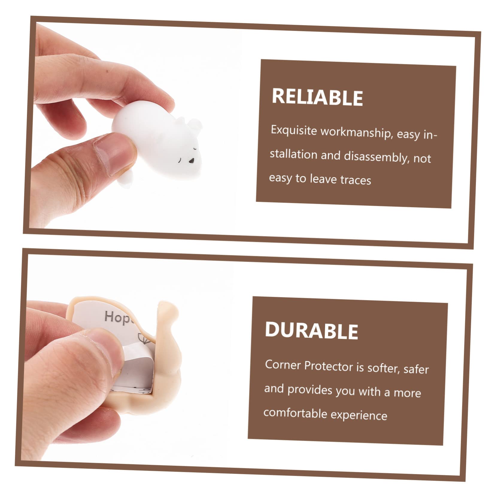 Protector de Esquinas de Silicona 4 Piezas Forma de Perro | Muebles en Familias, Fácil Desmontaje, Diseño Simple y Elegante, Efecto de Protección Excelente
