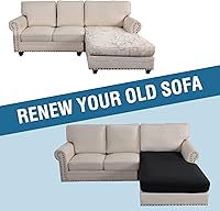 Vista 492 de H.VERSAILTEX 2025 New Sectional Couch Covers 8 Pieces Stretch Sofa Covers for Sectional Sofa Set Separate L Shaped Couch Cover for Both Left/Right