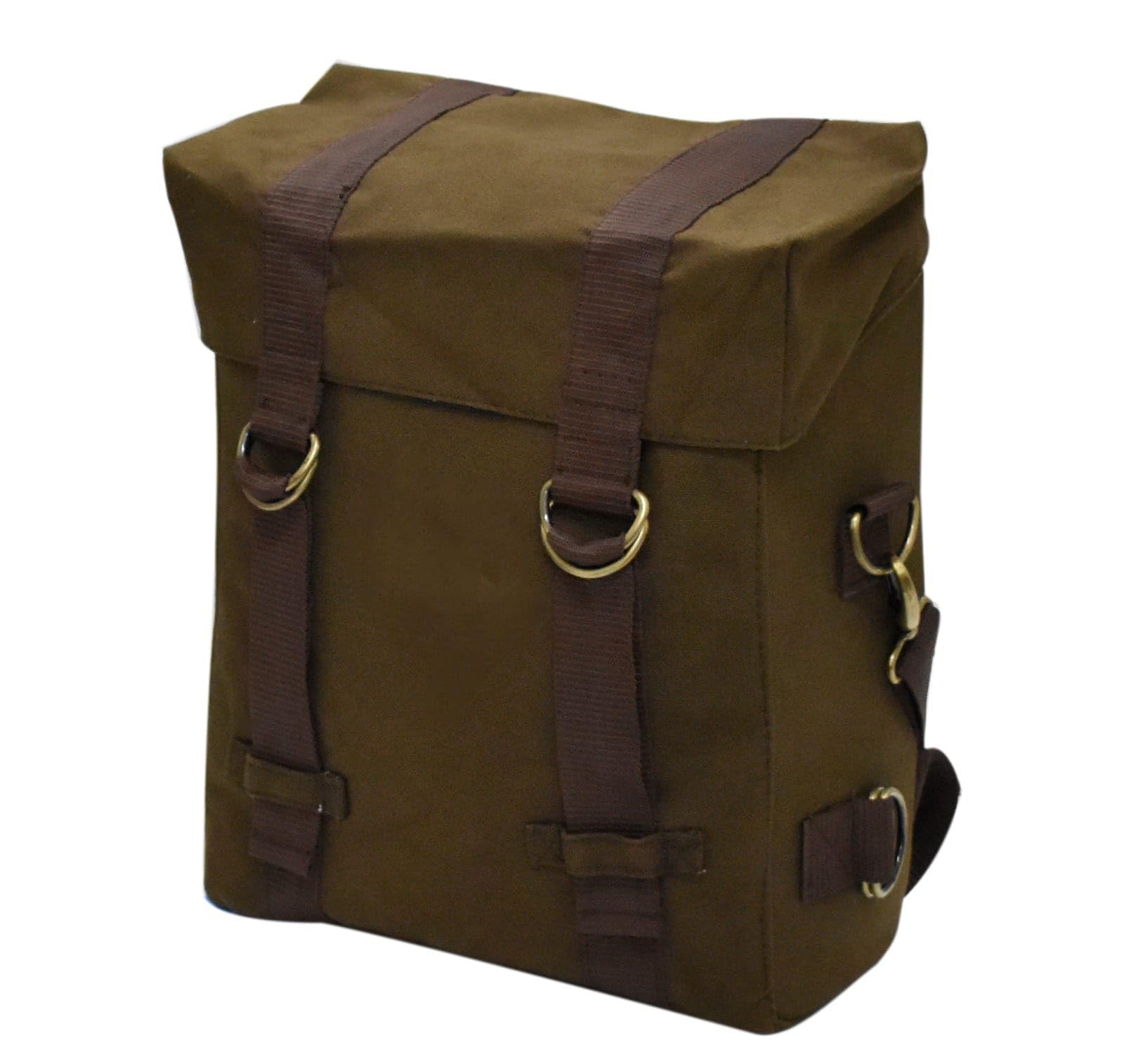 KOHLI BULLET ACCESSORIES One Side Canvas Bag 20ltr Compatible with RE All Bikes 350/500cc One-Side Brown Jute Motorbike Saddlebag (20 L)-image-16