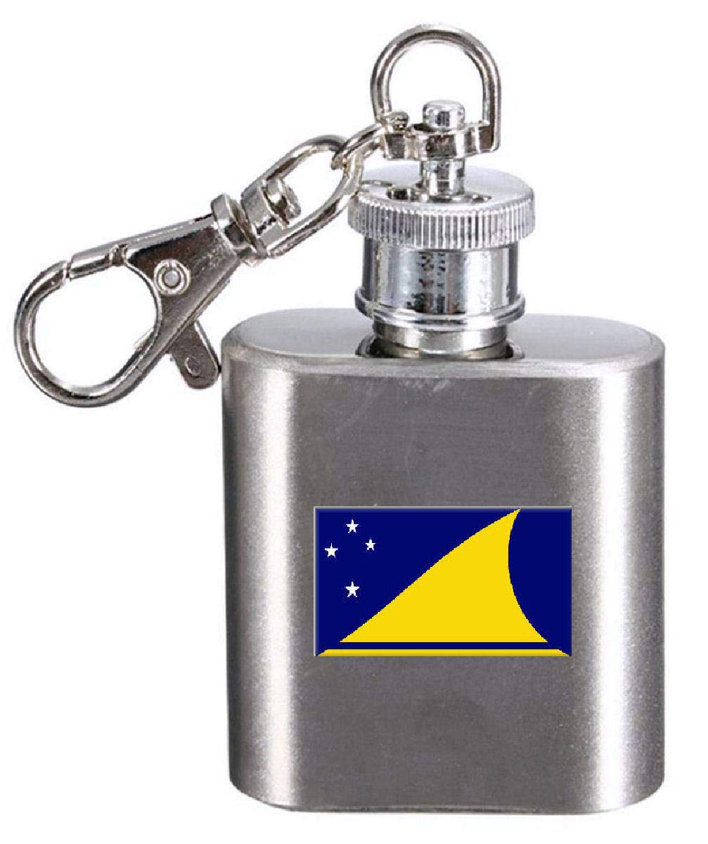 Flasque porte-clés Tokelau mini flacon de poche original gravé