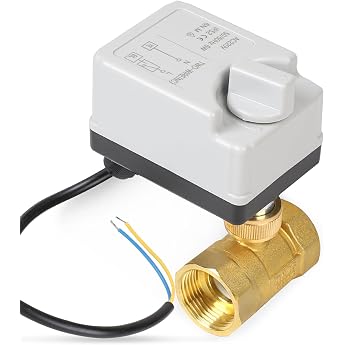 SWAWIS 2-Way Motor Ball Valve with Manual Function DN25 1 Inch AC220V Zone Valve Ball Valve Electric 2 Wire Valve Water Valve Electric Motor Valve