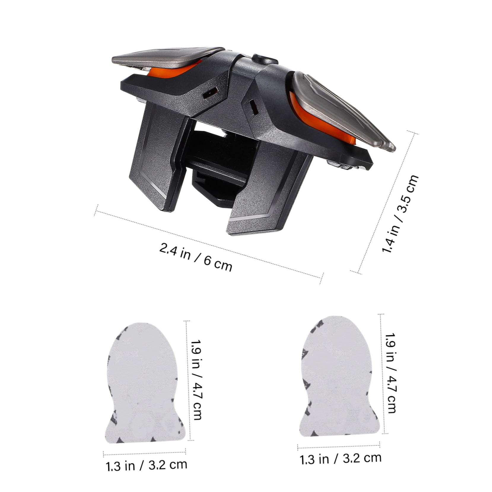 ABOOFAN Mobile Game Controller Trigger mit Ladegerät Empfindliche Gaming Controller für Smartphones Kompatibel mit Handyhüllen Inklusive Atmungsaktiven Fingersleeves für Präzises
