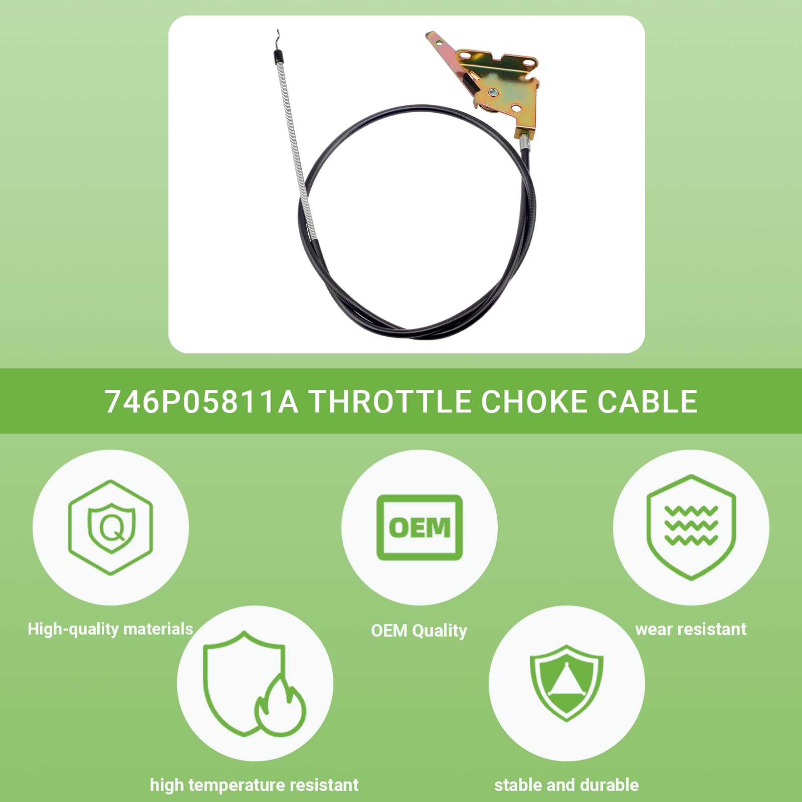 Amazon.com: Ziyuan 746P05811A Throttle Choke Cable,Lawn Mower