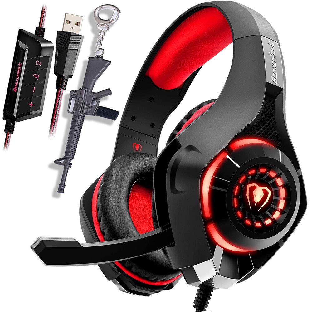 SVYHUOK USB Gaming Headset PC with Stereo 7 1 Channel Virtual Surround Sound Computer Laptop Mac Gaming Headphones