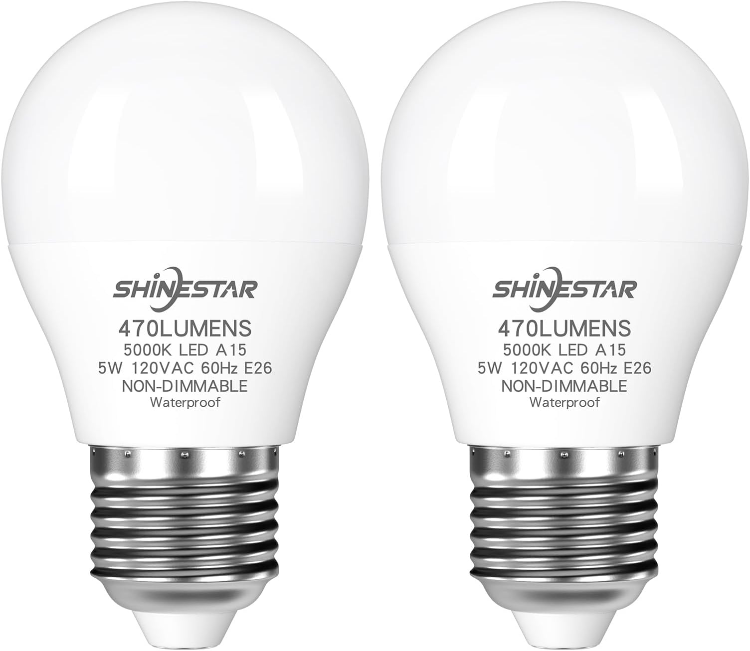 SHINESTAR Refrigerator Light Bulb, 40 Watt LED Appliance Bulbs for