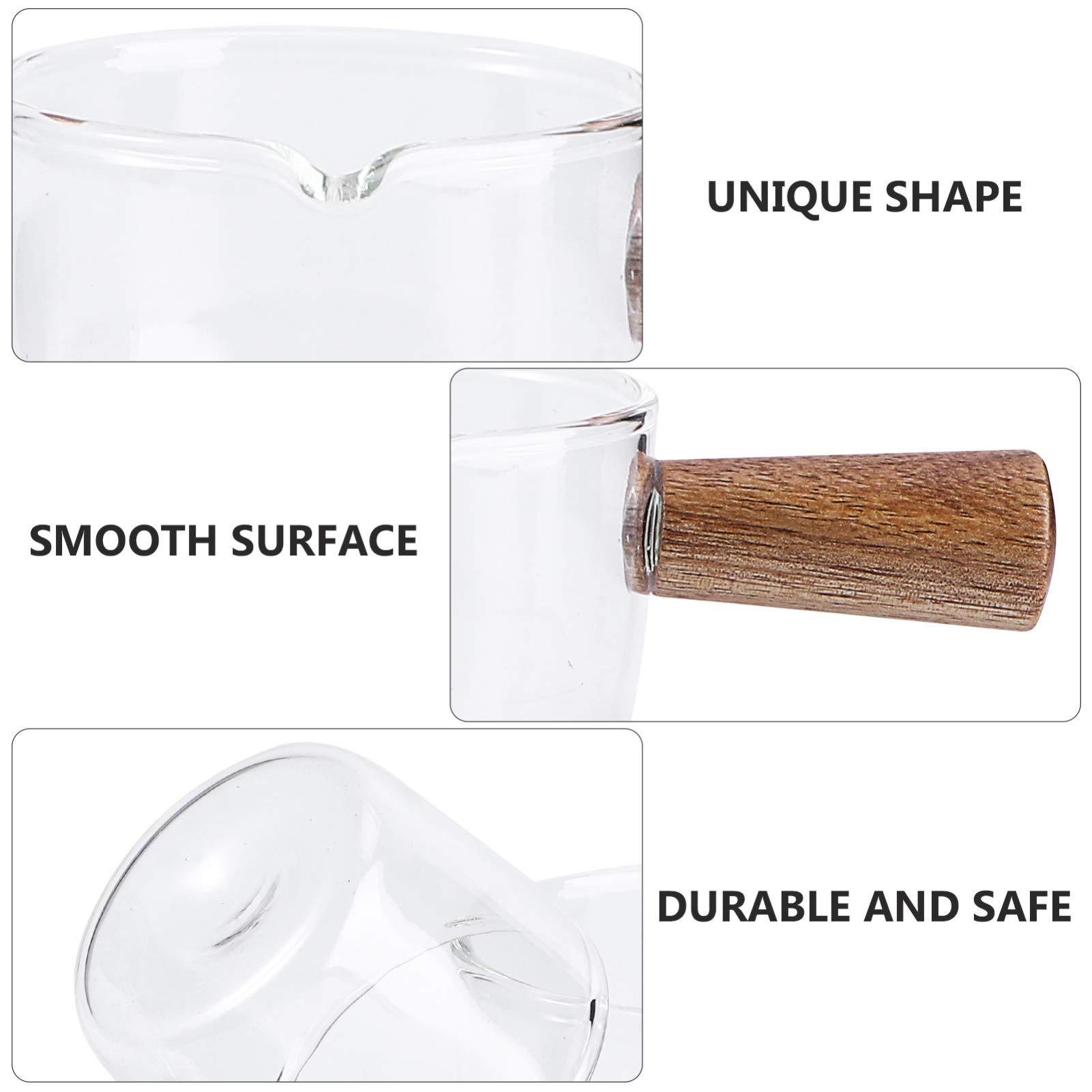 Cabilock 2pcs Appetizer Plates Dipping Bowl Sauce Dish with Handle Glass Sauce Dish Seasoning Dish Saucer