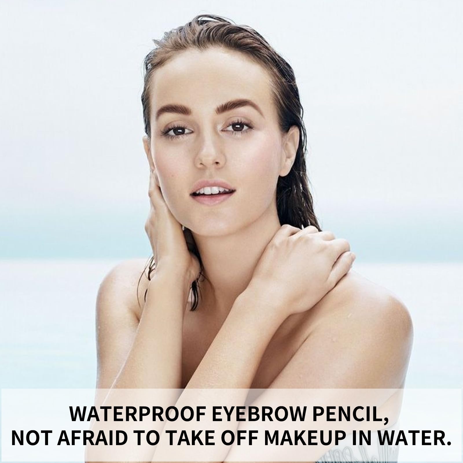 Boobeen Waterproof Eyebrow Pen-Micro Tip Eyebrow Pencil, Liquid Eyebrow Fork Tip Pen, Crea Sopracciglia 3D Naturali, Lunga Durata