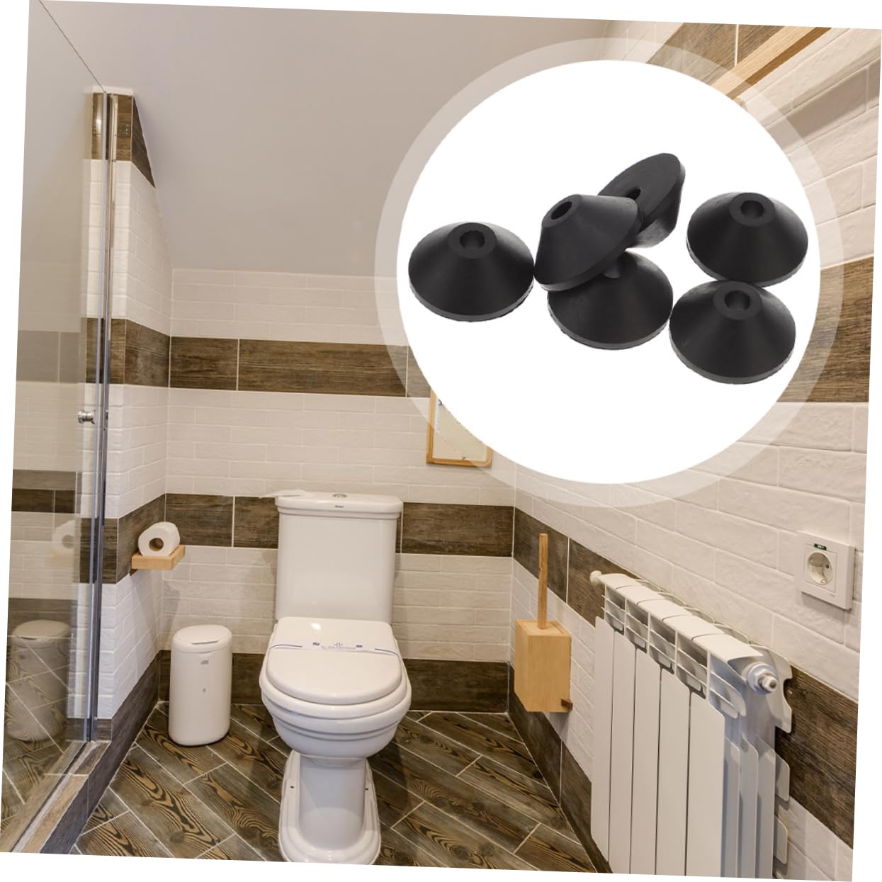 jojofuny 150pièces Rondelles Caoutchouc Coniques Pour Vis De Réservoir Toilettes Étanches Faciles à Installer Idéales Pour Réparation De Chasses Eau Et Robinetterie