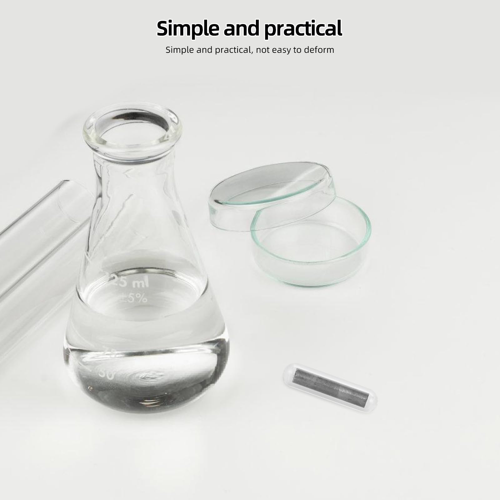 iplusmile Magnetrührstab Für Labor - Effizientes Rühren Mit Magnetrührer Stabil Und Langlebig Ideal Für Chemie-Experimente 3.2X3.2X0.8Cm