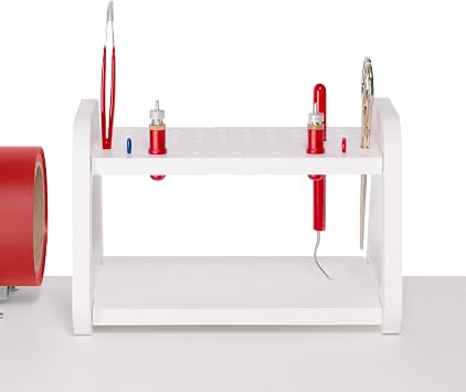 Siser Universal Cutter Stand with Storage Shelves, Roll Holders & Tool Organizer Adjustable Vinyl Roller Wheels, Metal Cutting Strip Craft & Die Cutting Workstation