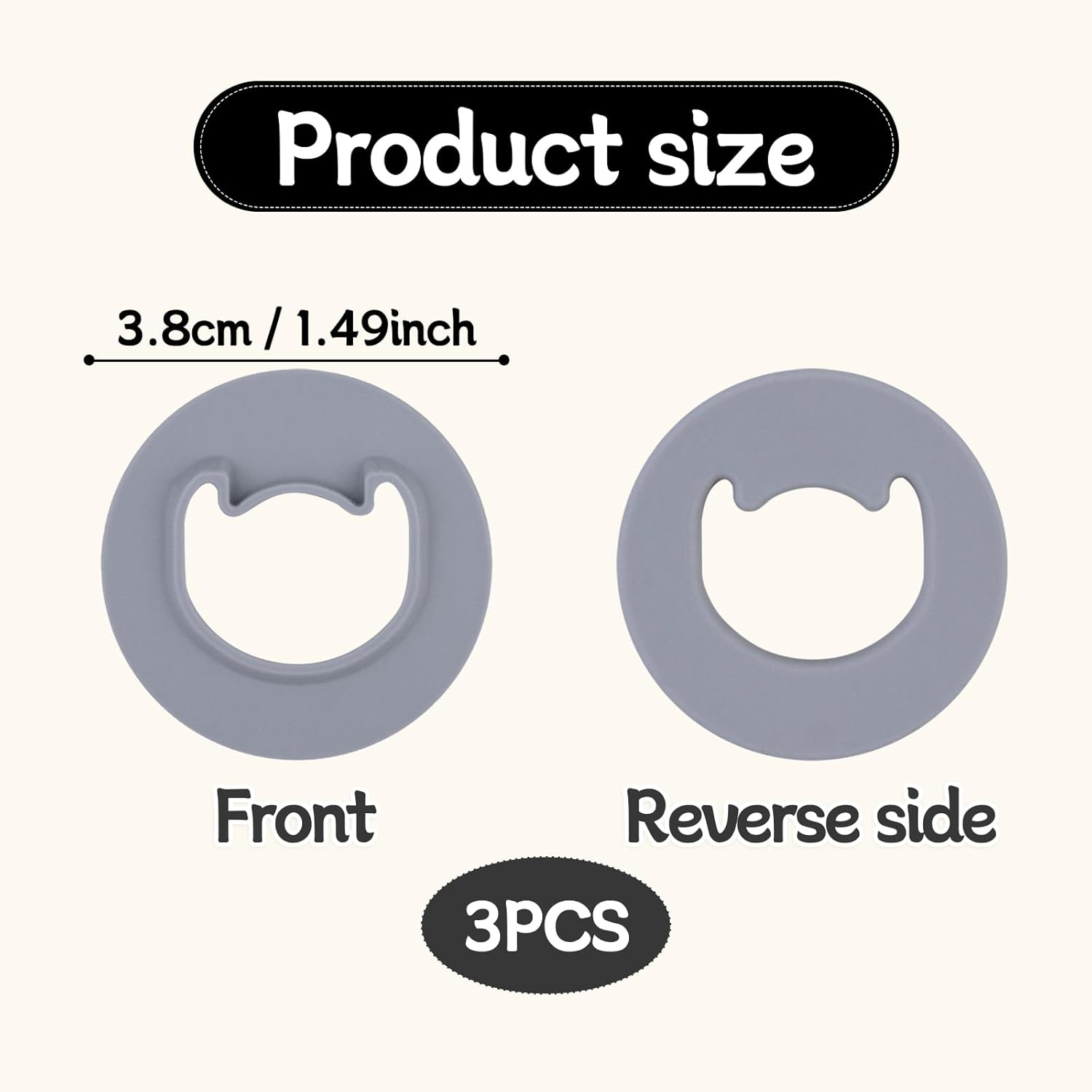 3pcs Water Bottle Stopper Replacement for Owala FreeSip Twist 18oz 24oz,Water Bottle Top Lid Gasket Seal Cap Mouth for Owala FreeSip Twist Series Stoppers Part Accessories - Image 2