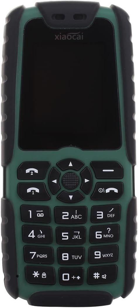 Xiaocai X6 Dual Sim Cards Dual Standby Unlocked Waterproof Dustproof Shockproof GSM Camera 5000mah Mobile Cellphone Support Radio Output / Flashlight Hd / Internet / Hd Pictures Dual SIM (green)