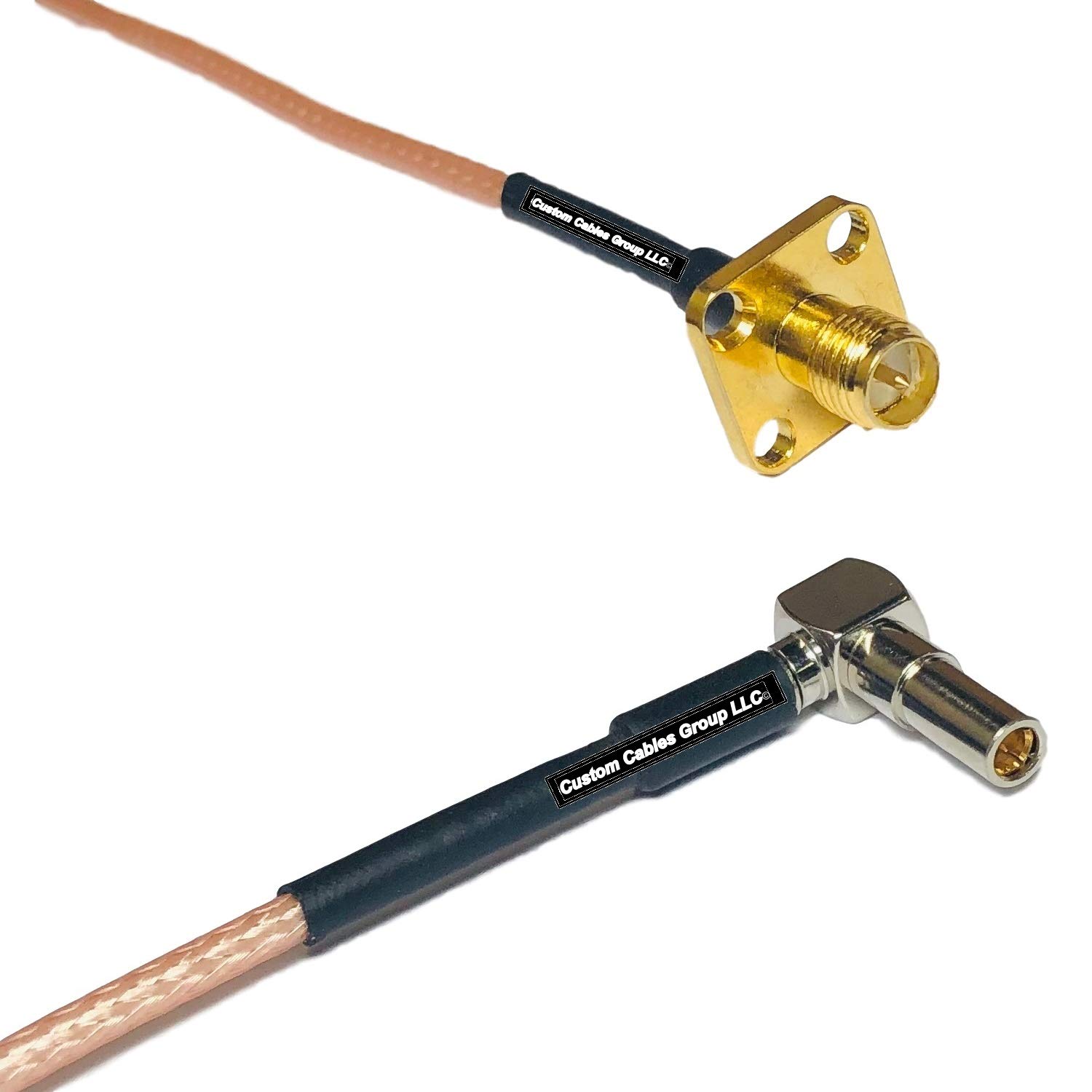 6 feet RG316 RP-SMA Female Flange to MS162 Male Angle RF Pigtail Coaxial Cable