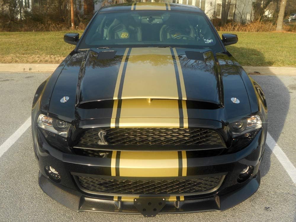 STO N SHO Front License Plate Bracket Compatible with 2010-2012 Ford Mustang Shelby GT500 Super Snake (SNS46)