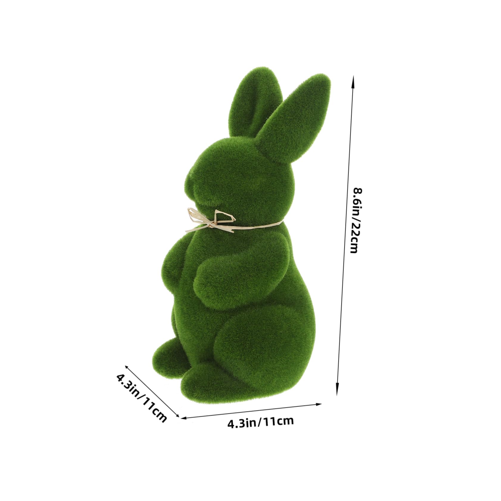 jojofuny 12pièces Décoration De Pâques Lapin Figurines Animaux Simulation pour Maison Et Accessoire pour Salon Et Bureau