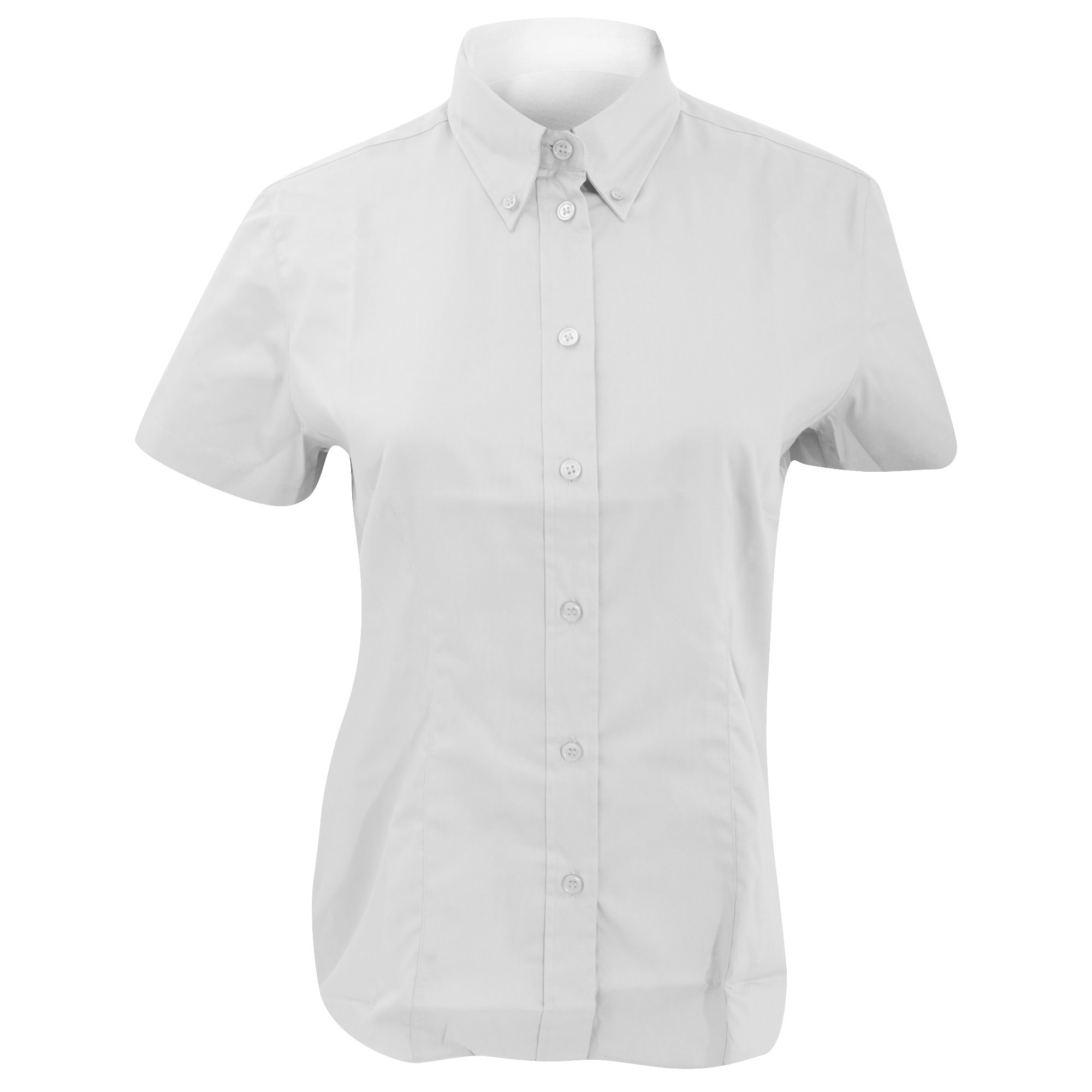 Kustom Kit Women's White Corporate Oxford Shirt - Button Down, Size 18