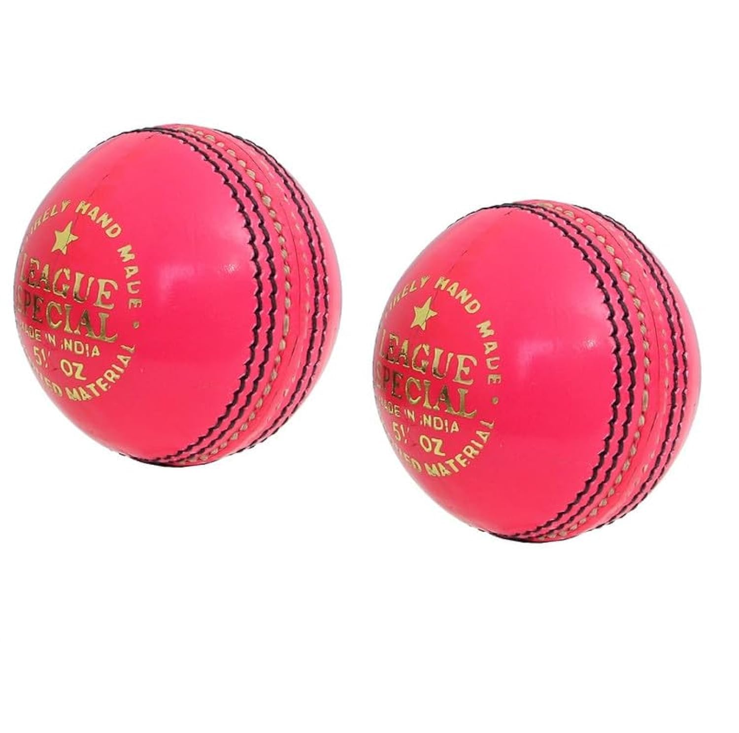 CW League Special Seasoned Cricket Leather Ball Pack of 2 Pink Leather 4 Part Construction Cricket Ball Entirely Hand Stitched (B08F5G1ZSN) Amazon Price History, Amazon Price Tracker