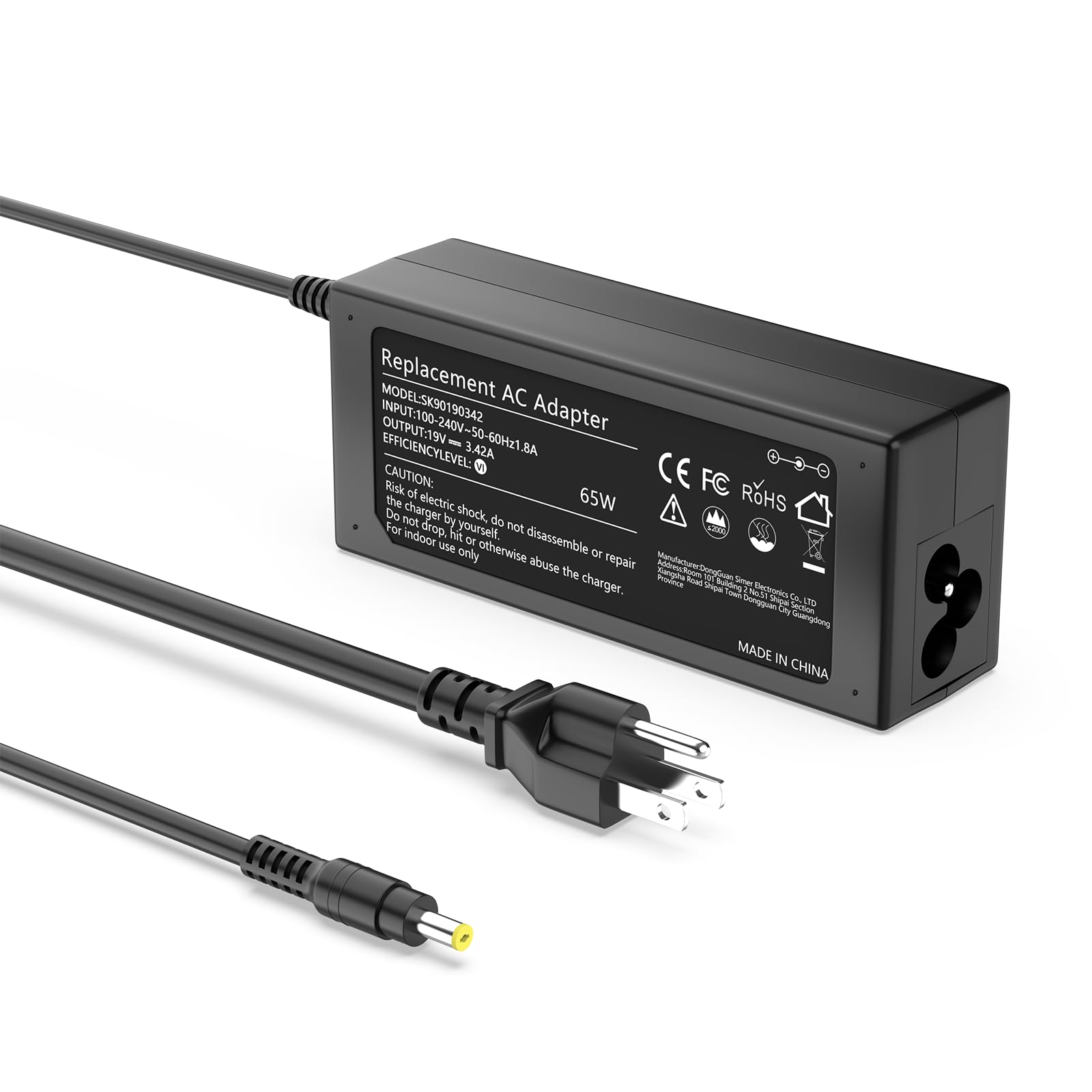 Ruilezyo 65W Laptop Charger Compatible with Acer Aspire 3 5 1 Series A315-21 A315-21G A315-31 A315-41 A315-41G A315-42G A315-51 A315-53 A315-53G A315-56 A315-57 A515-43 A515-51 A515-54 A114-31 A114-32