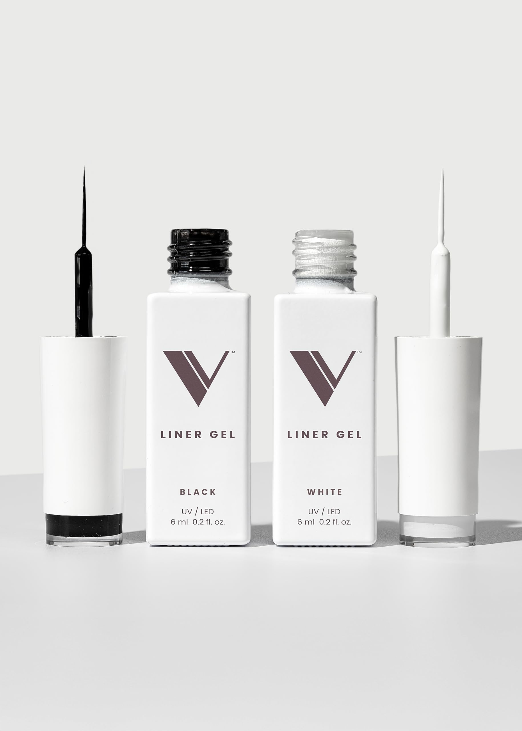 V Beauty Pure Black and White Liner Gel Polish