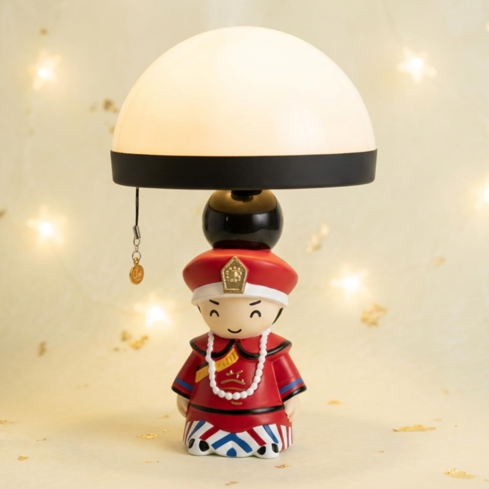 Children Night Nocturna para Niños Lámpara Decorativa Lámpara de Cabecera con Figura Real Brillo Tenue para Relajación Pantalla Redondeada y Resina, Reina