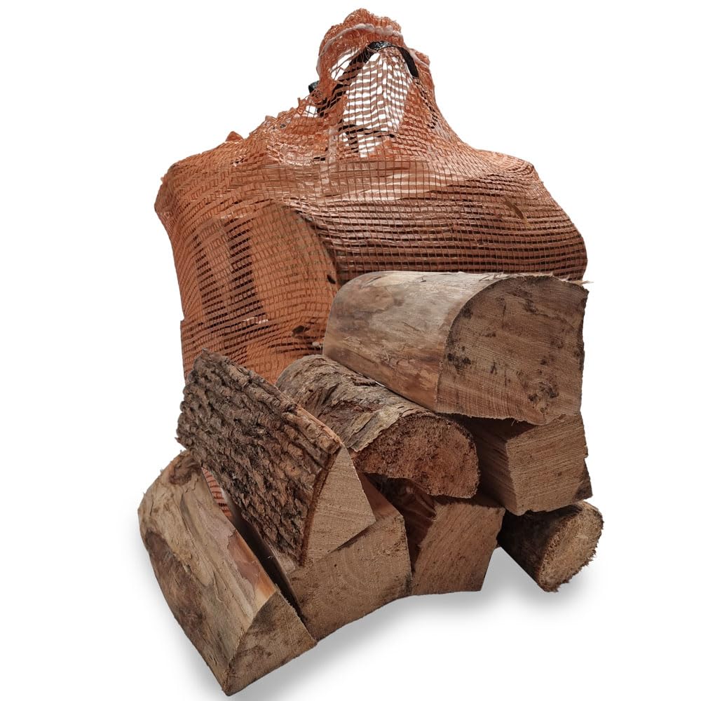 Birch Firewood Nets 22L – Kiln Dried Logs – Ready to Burn Certified – Easy to Light, High Heat Output – Ideal for Log Burners, Fireplaces & Pizza Ovens