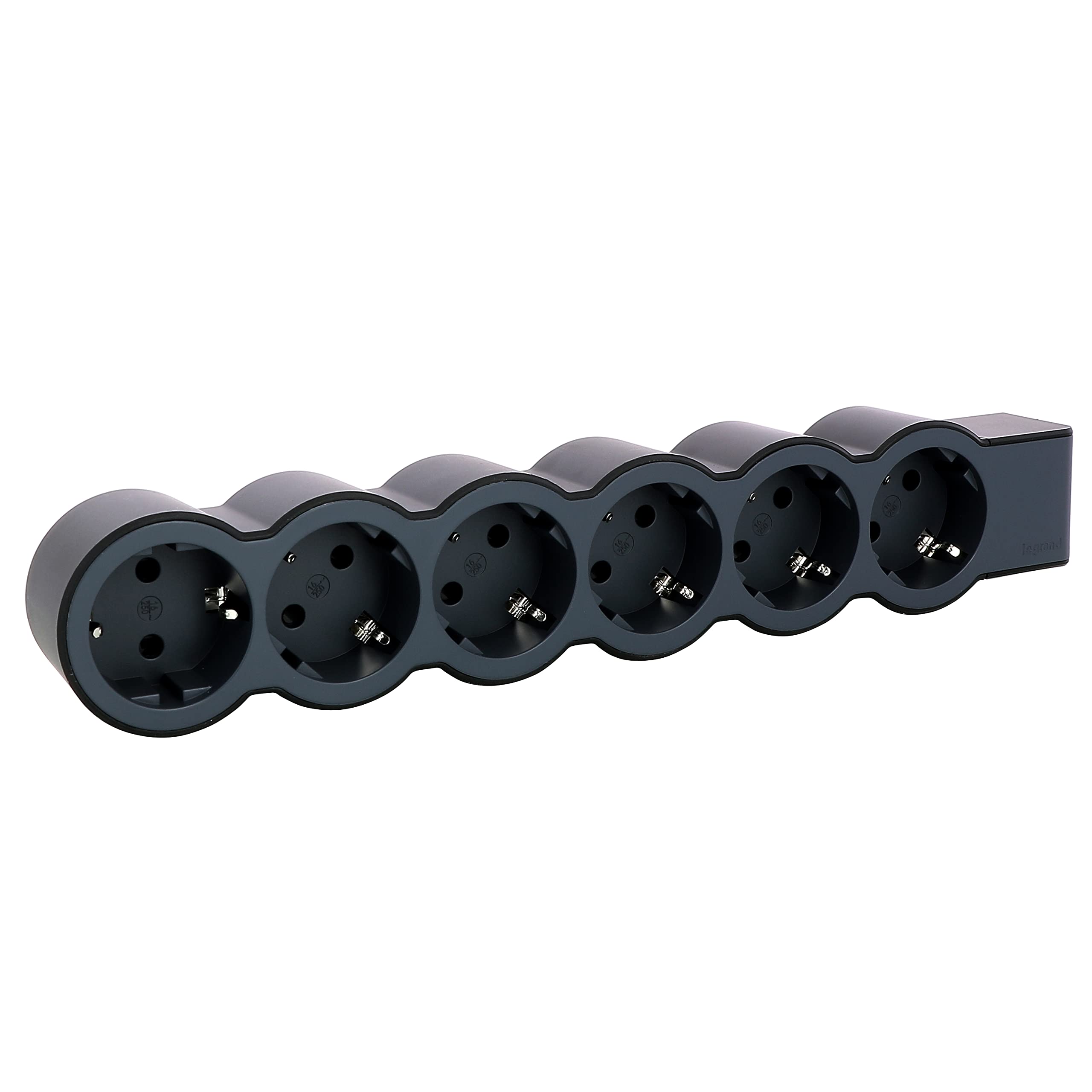 LEGRAND Regleta de enchufes, Base múltiple con 3 Tomas de Corriente 2P+T, Cable 1,5m, Color Blanco/Gris Claro 694549 — view 7