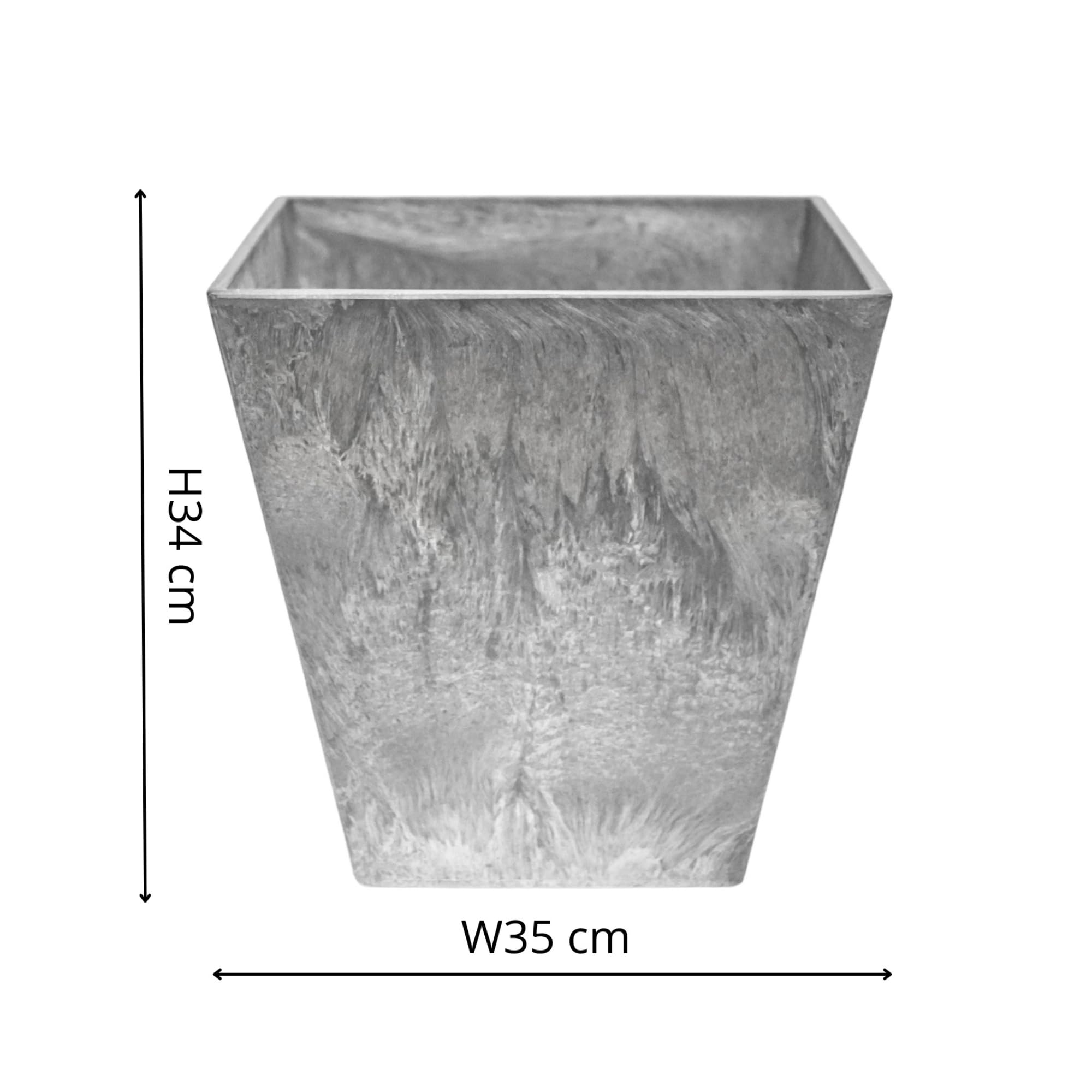 ARTSTONE Balkonbak Ella zwart 37 H 17 cm kopen