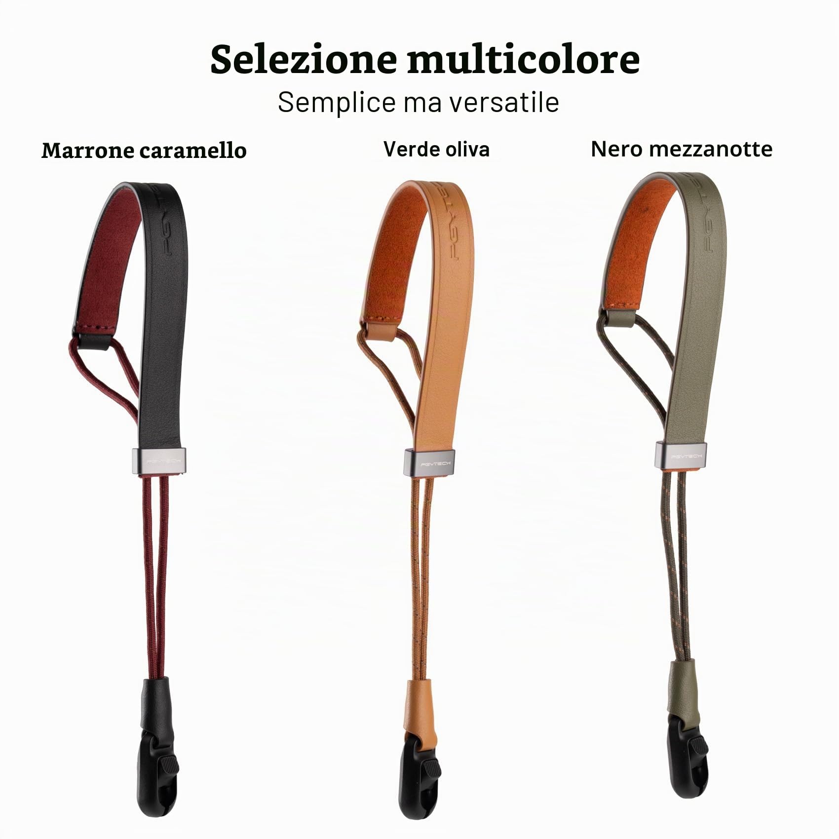 PGYTECH Cinturino per fotocamera Slim Vintage