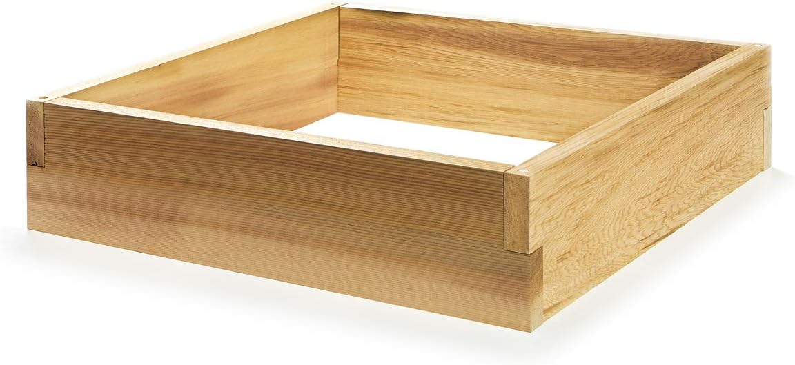 All Things Cedar RG24 2-ft x 2-ft Cedar Raised Garden Box, Transform your urban gardening needs, untreated Western Red Cedar, for Planting Outdoor Plants, Vegetables, Fast, Easy Assembly
