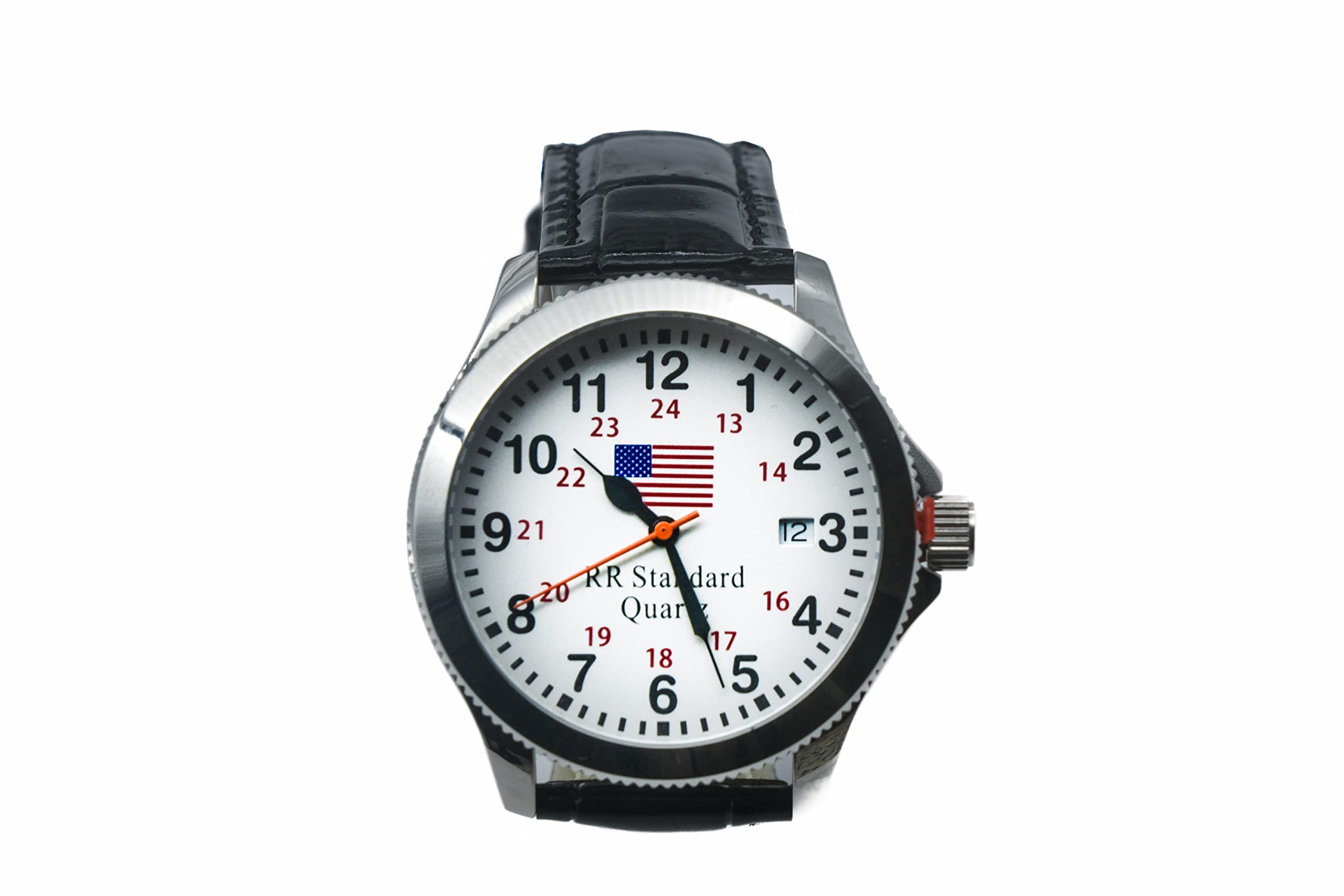 Montre chemin de fer montre de qualité ferroviaire acier argenté - 6