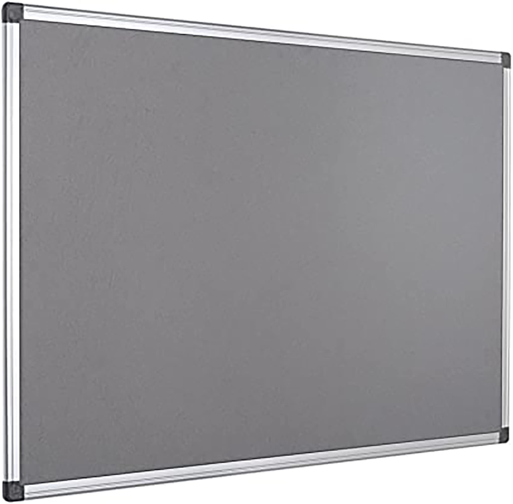 KAV 900 x 600mm Aluminium Frame Notice Pin Board - Felt Notice Board Bulletin Frame for Office, School, Bedroom, Memo, and Home (Grey)