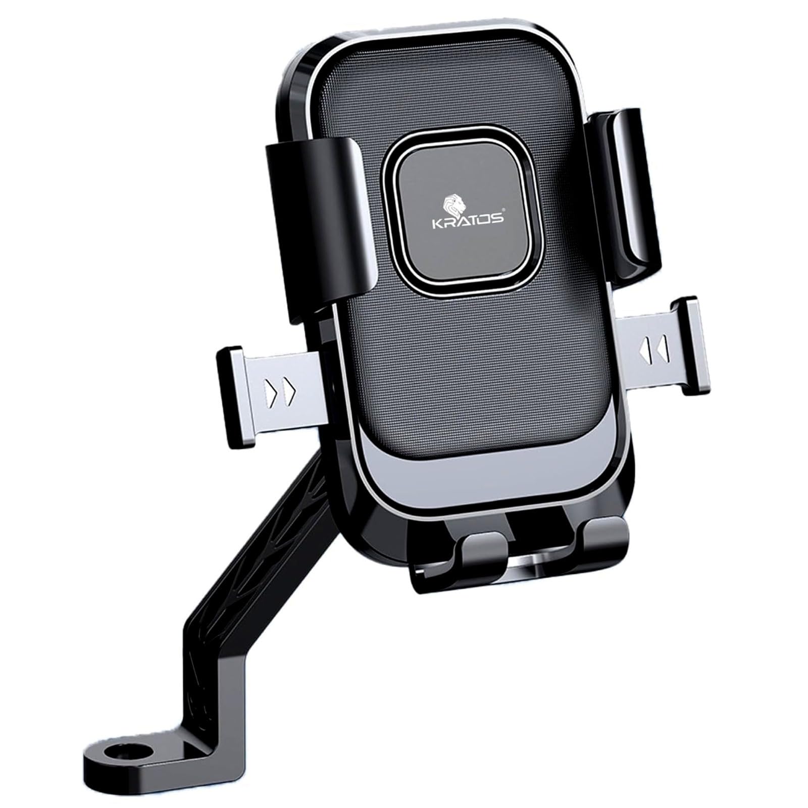 Kratos B2 Mirror Fit Mobile Holder for Scooty/Bike/Cycle with One Click Button Controlled Phone Mount, Mobile Holder for Bike 360° Rotation, Ideal for Maps and GPS Navigation, Secure Grip