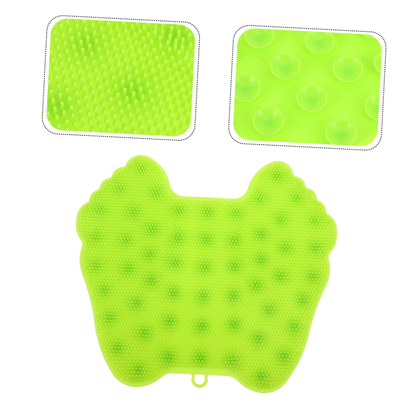 PLAFOPE Limpiador De Pies De Silicona Antideslizante Para Ducha y Baño Cepillo De Masaje De Pies