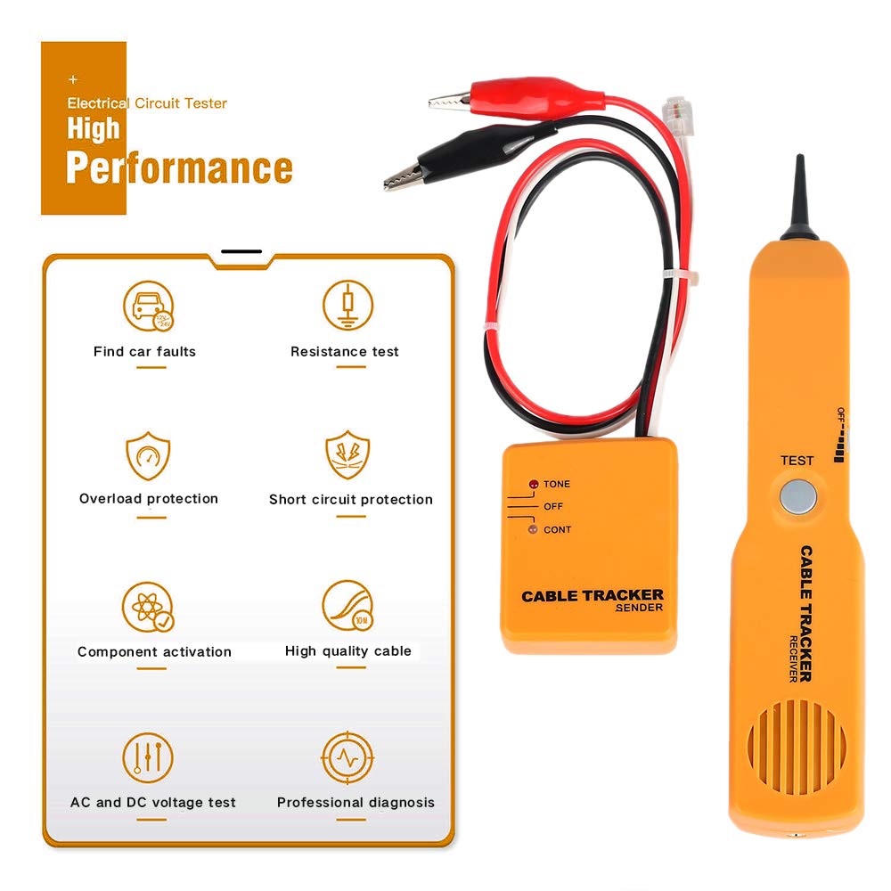 KAKSEY Power Probe Circuit Breaker Finder Wire Tracer Electrical Tester