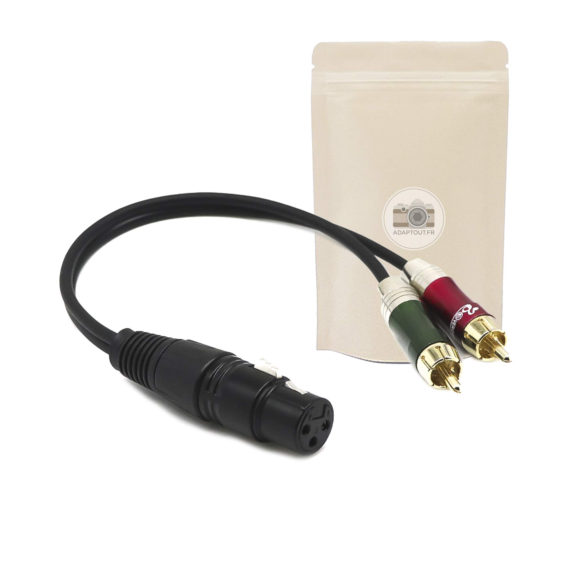 Keple Adattatore da RCA a XLR Adattatore da presa XLR femmina a presa RCA Phono femmina a 3 poli, Confezione da 2 Keple Adattatore da RCA a XLR Adattatore da presa XLR femmina a presa RCA Phono femmina a 3 poli, Confezione da 2