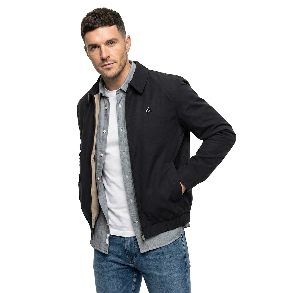 Calvin Klein Hawkins 2026 - Giacca bomber classica alla moda da uomo