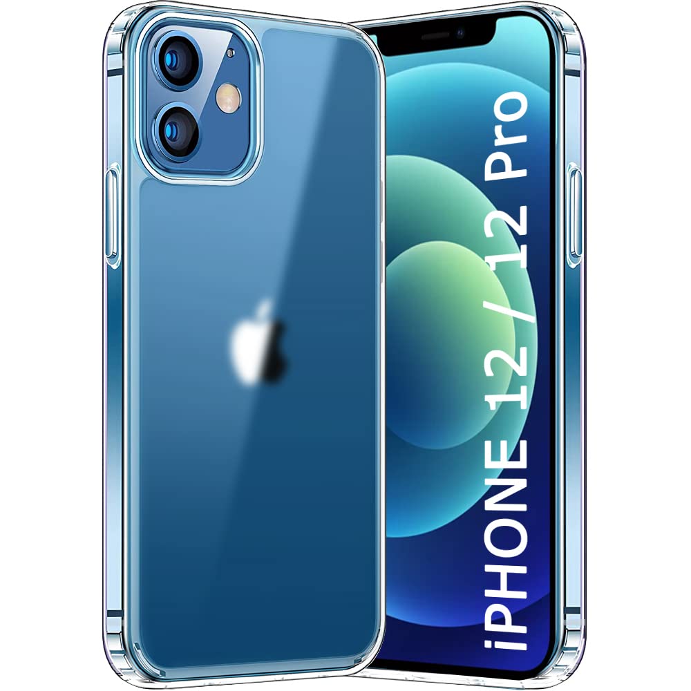 TheGiftKart Ultra-Hybrid Shockproof Back Cover Case for iPhone 12/12 Pro | Camera Protection Bump | Hard Back Cover Case for iPhone 12/12 Pro (PC & TPU, Translucent Back, Transparent Sides) (B0BRFY3HD7) Amazon Price History, Amazon Price Tracker