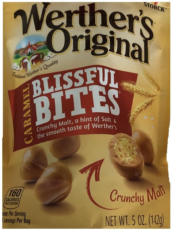 Werther's Original Caramel Blissful Bites Crunchy Malt (1-5oz) Bag