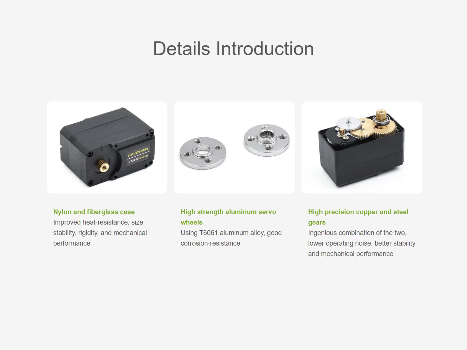 30KG Servo Bus Seriale Coppia Elevata ST3215 Servomotore Motoriduttore in Metallo con 360° Encoder Magnetico Programmabile ad alta Precisione, Feedback Bidirezionale, Servo/Motore Doppia Modalità