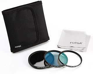 Kit de filtros de lente Fotga Slim Camera (filtro ND2-ND400 ND variável + filtro MC UV + filtro MC CPL) + bolsa de filtro, 43MM