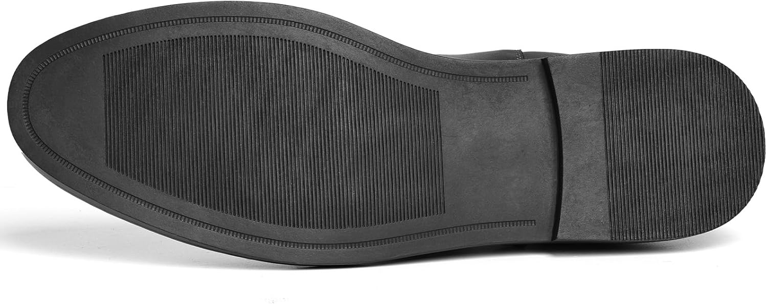 IXU Mens Chelsea Boots Slip on Casual Classic Dress Boot Pointed Toe Ankle Boots - Image 5