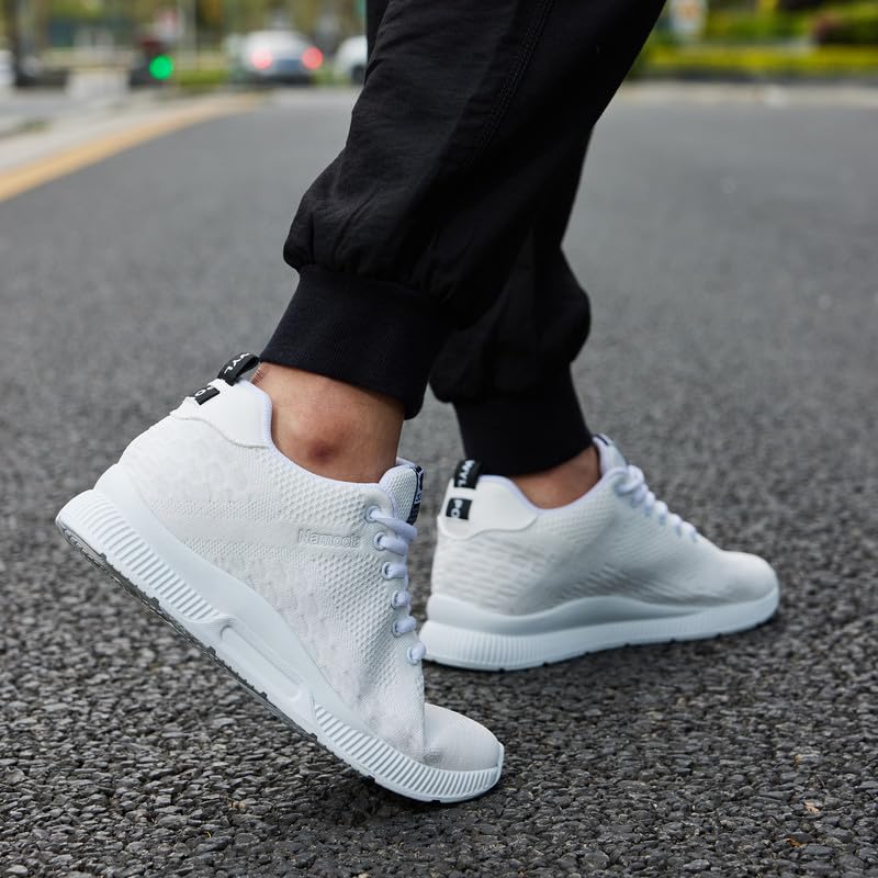 Image of Men's Invisible Height Increasing Elevator Shoes Lightweight Sport Shoes Height-Boosting Non-Slip Sneakers 2.4'' Taller