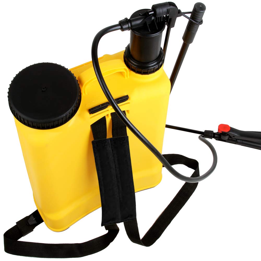 MONZANA® Drucksprüher 20 Liter 1-3 bar 4 Düsen ergonomische Rückenpartie Tragbar Sprühgerät Pflanzensprüher Gartenspritze