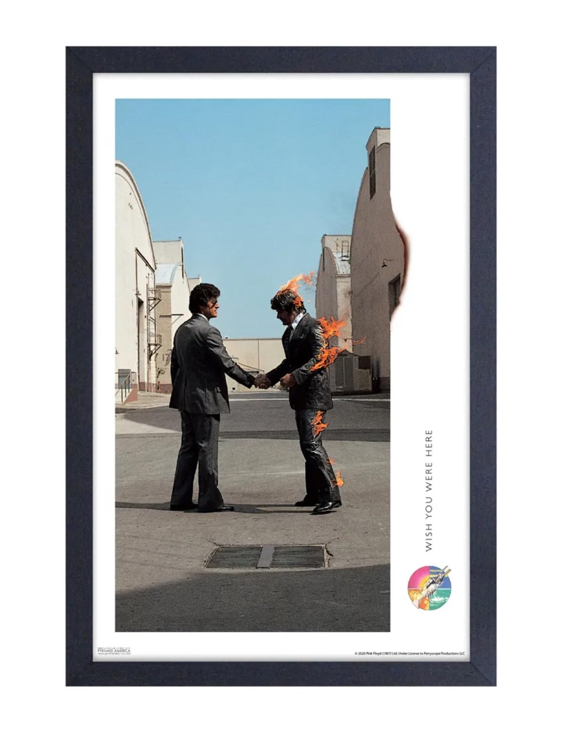 Pyramid America - Pink Floyd Poster - Pink Floyd Wish You Were Here - 11 x 17 Frame Poster Wall Art, Ideal for Home Decor, Room, Bedroom Decor & Living Room